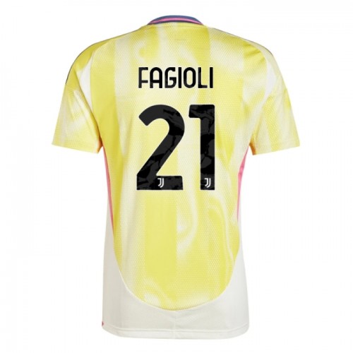 Juventus Fagioli 21 Voetbalshirt Uit 2024-25 Juventus Fagioli 21 Voetbalshirt Uit 2024-25